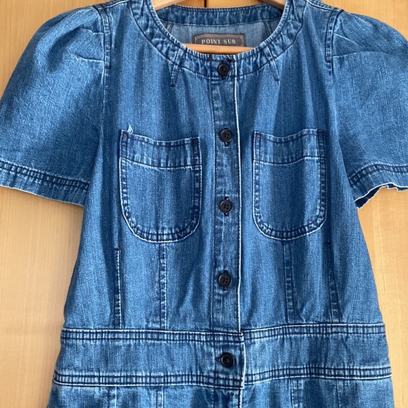 J.Crew Point Sur Patch Pocket Denim Coveralls size 4 - Picture 6 of 15